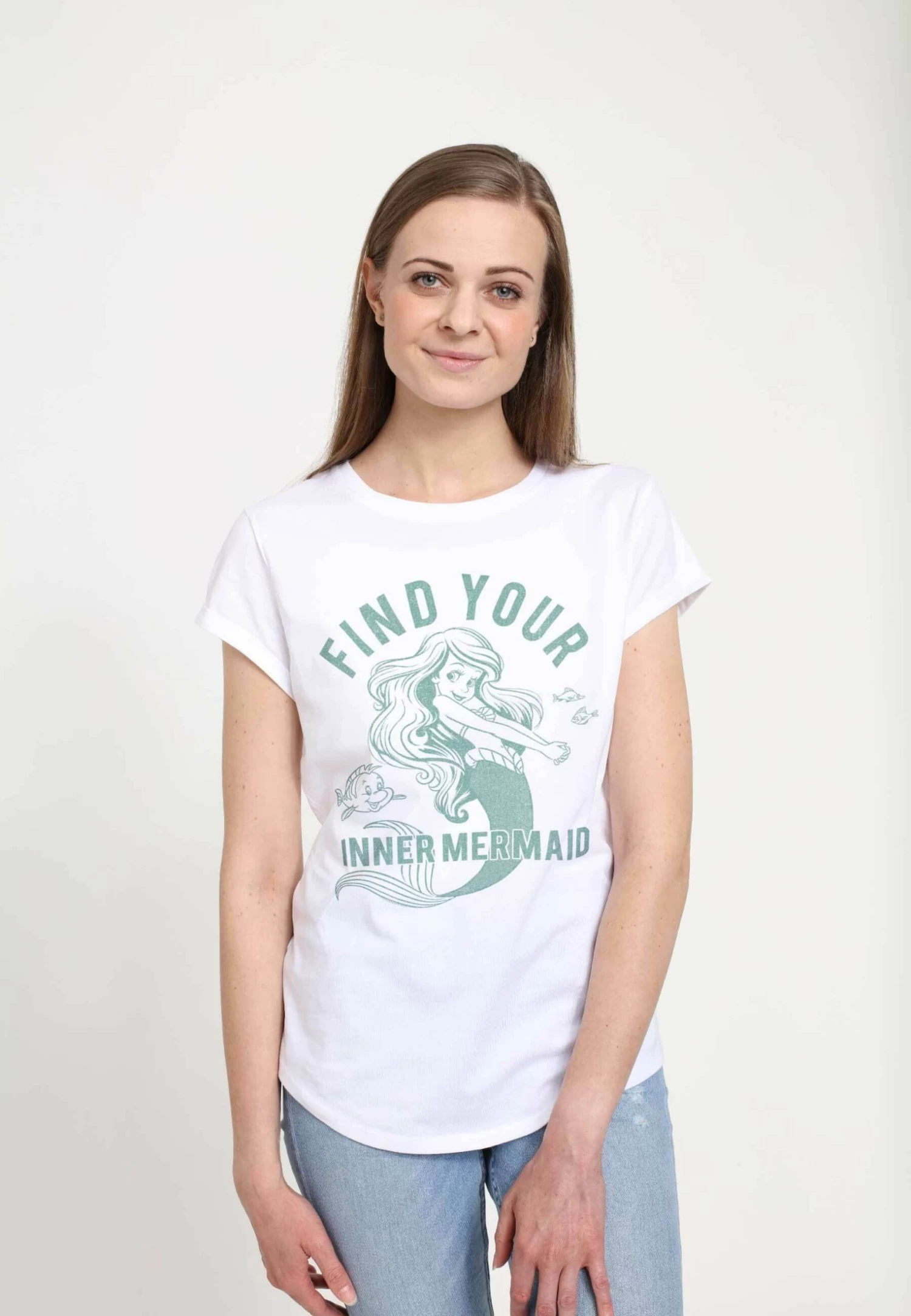 Disney The Little Mermaid Spirit Animal - T-Shirt Print - White 4 Disney The Little Mermaid Spirit Animal - T-Shirt Print - White - Afbeelding 4