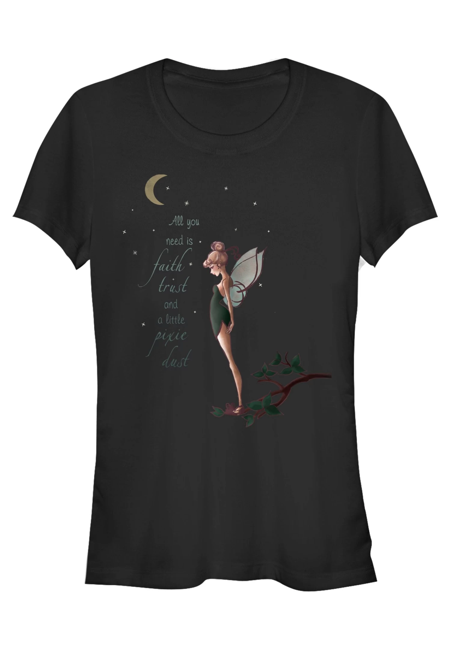 Disney Peter Pan Tink Fall - T-Shirt Print - Black 1 Disney Peter Pan Tink Fall - T-Shirt Print - Black