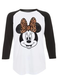 Disney Mickey And Friends Modern Minnie Face Leopard - Longsleeve - White Black -Mode Verkoop 2b1d03f683234497a3b912dc7ed2f3dc