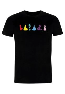 Disney Princess Ditsy Princess Unisex - T-Shirt Print - Black -Mode Verkoop 2b31be7921d942568a82d9bdc872d5f0