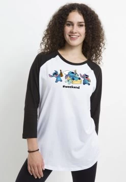 Disney Lilo & Stitch Stitch Weekend - Longsleeve - White Black -Mode Verkoop 2cee8148088c487087ddb06c455aa12d