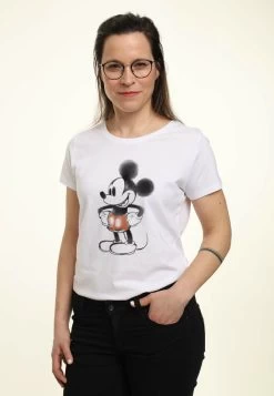 Disney Classic Mickey Mickey Watery - T-Shirt Print - White -Mode Verkoop 2e6ac71a360849498e656e10d61e8cdc