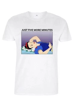 Disney Snow White Snow White Snooze Unisex - T-Shirt Print - White -Mode Verkoop 2e7033960ea747fbb548af04eb45b8fc