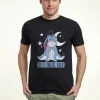 Disney Winnie The Pooh Eeyore Not Morning Unisex - T-Shirt Print - Navy Blue