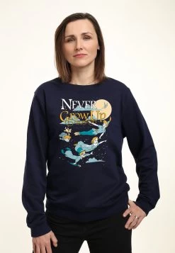 Disney Peter Pan Grow Up Never - Sweater - Navy Blue