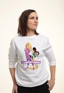 Disney Wreck-It Ralph 2 Long Hair Rapunzel Vanellope - Sweater - White -Mode Verkoop 33132c4d7fa04810af1305567184f353
