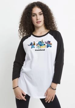 Disney Lilo & Stitch Stitch Weekend - Longsleeve - White Black -Mode Verkoop 333c9d8f2c16429784b9aed4d63bc5cb