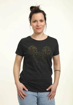 Disney Mickey Classic Mickey Confetti Fill - T-Shirt Print - Black