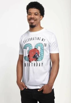 Disney Big Hero 6 Movie Baymax 30 Years Unisex - T-Shirt Print - White -Mode Verkoop 33c58d9d1bcf4192b6fd97b318238dd5