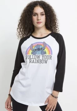 Disney LiloStitch Rainbow - Longsleeve - White Black -Mode Verkoop 3403bc2c75b7413190a474c9910db5e6