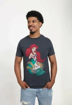 Disney The Little Mermaid Sailor Ariel Unisex - T-Shirt Print - Melange Black 8 Disney The Little Mermaid Sailor Ariel Unisex - T-Shirt Print - Melange Black -Mode Verkoop 344084a6c1c34c229707071e12de26c4
