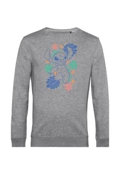 Disney Lilo Stitch Retro Tropical Tonal- Sweater - Heather Grey -Mode Verkoop 345f2c0580304a679606c01a683a8839