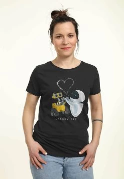 Disney Pixar Wall-E Sparks Fly - T-Shirt Print - Black