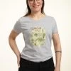 Disney Winnie The Pooh Acre Map - T-Shirt Print - Heather Grey