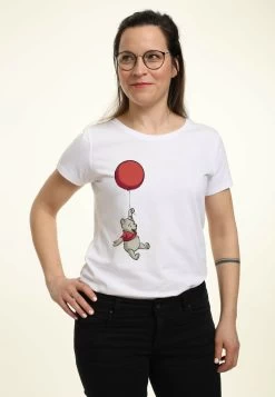 Disney Winnie The Pooh Balloon Winnie - T-Shirt Print - White -Mode Verkoop 35acbfeab04449e7b17529e329517b27