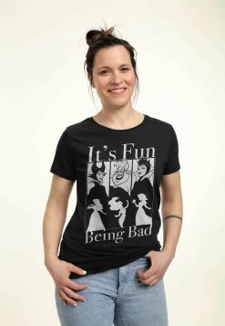 Disney Villains Bad Fun - T-Shirt Print - Black -Mode Verkoop 378150e4d3fb4fe0bb8c1902f4231820