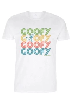 Disney Classic Mickey Retro Stack Goofy Unisex - T-Shirt Print - White -Mode Verkoop 37a63568fcba4f548de62cdab2b3e755