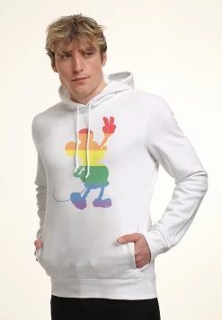 Disney Mickey Classic Love Is Love Pride Mickey - Hoodie - White