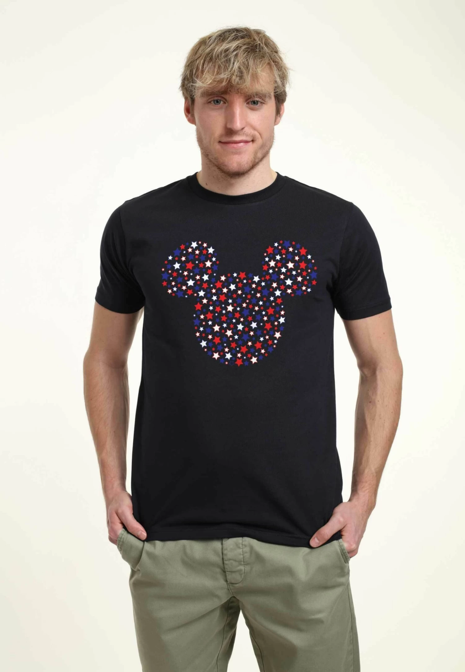 Mickey Mouse & FriendsMickey Mouse Stars And Ears Disney Classic Unisex - T-Shirt Print - Navy Blue 1 Mickey Mouse & FriendsMickey Mouse Stars And Ears Disney Classic Unisex - T-Shirt Print - Navy Blue