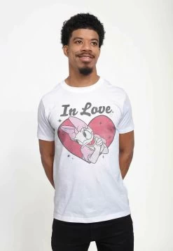 Disney Mickey Classic In Love Daisy Unisex - T-Shirt Print - White -Mode Verkoop 3acef7f0a472400799c8ac3d1647bd2c
