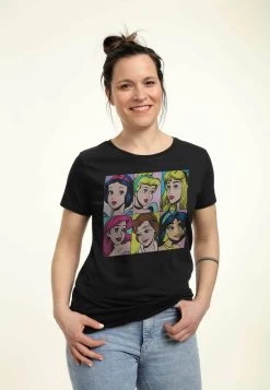 Disney Princesses Pop Princesses - T-Shirt Print - Black -Mode Verkoop 3bebe231284646dd8b90f8d7c50fdf64