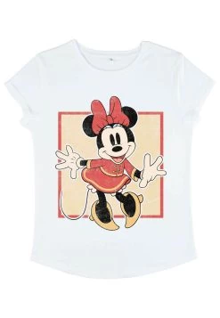 Disney Classic Mickey Chinese Minnie - T-Shirt Print - White -Mode Verkoop 3d9ddd90121a40f0bb69efec10e24681