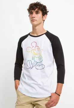 Disney Mickey Mouse Big Pride - Longsleeve - White Black -Mode Verkoop 3db5d2ee7d344a77b46713e6d9b709eb