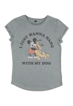Disney Classic Mickey Mickey Dog Fill Lover - T-Shirt Print - Melange Grey 8 Disney Classic Mickey Mickey Dog Fill Lover - T-Shirt Print - Melange Grey -Mode Verkoop 4105af38647f4d36856f6505122f81d0