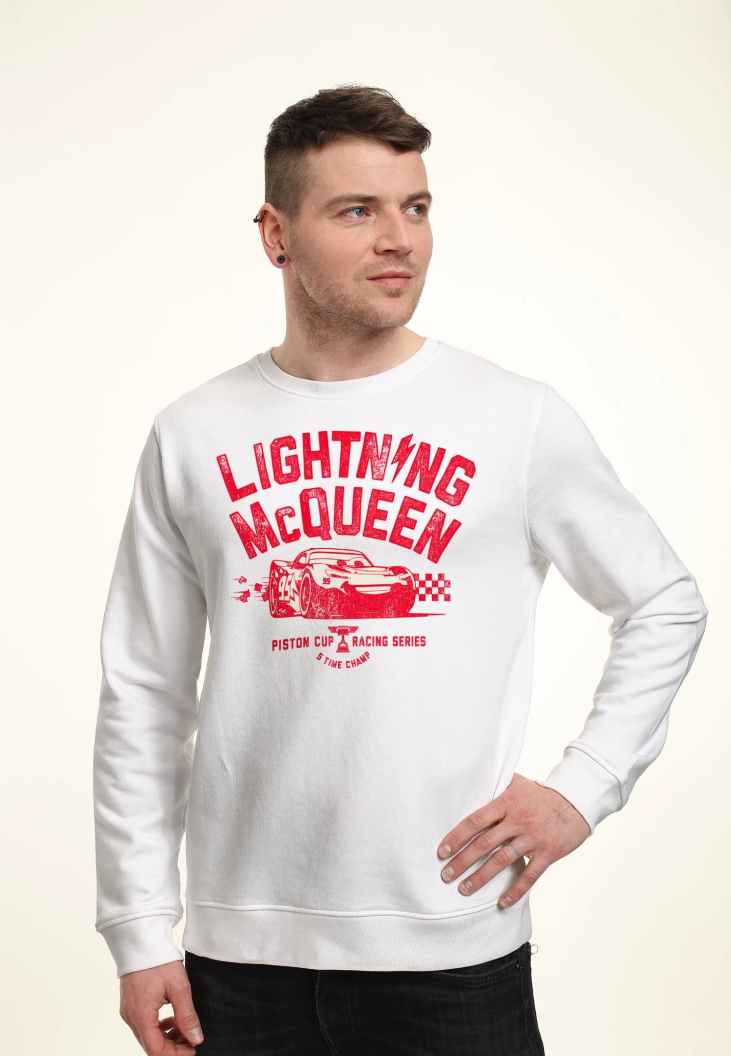 Disney Cars 3 Piston Cup Champ - Sweater - White 3 Disney Cars 3 Piston Cup Champ - Sweater - White - Afbeelding 3