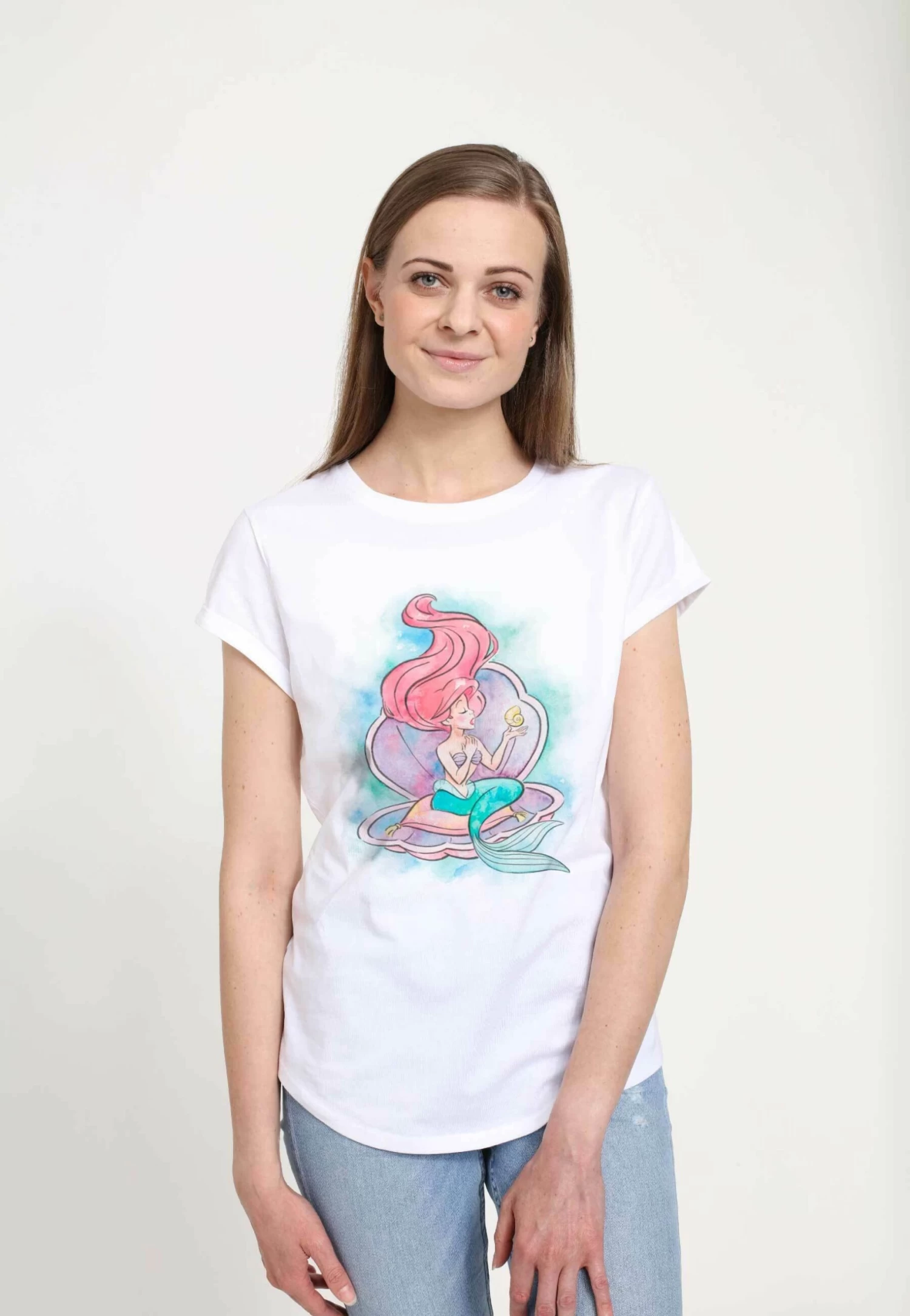 Disney The Little Mermaid Shining Voice - T-Shirt Print - White 4 Disney The Little Mermaid Shining Voice - T-Shirt Print - White - Afbeelding 4