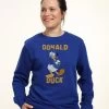 Disney Classic Mickey Donald Duck - Sweater - Royal Blue
