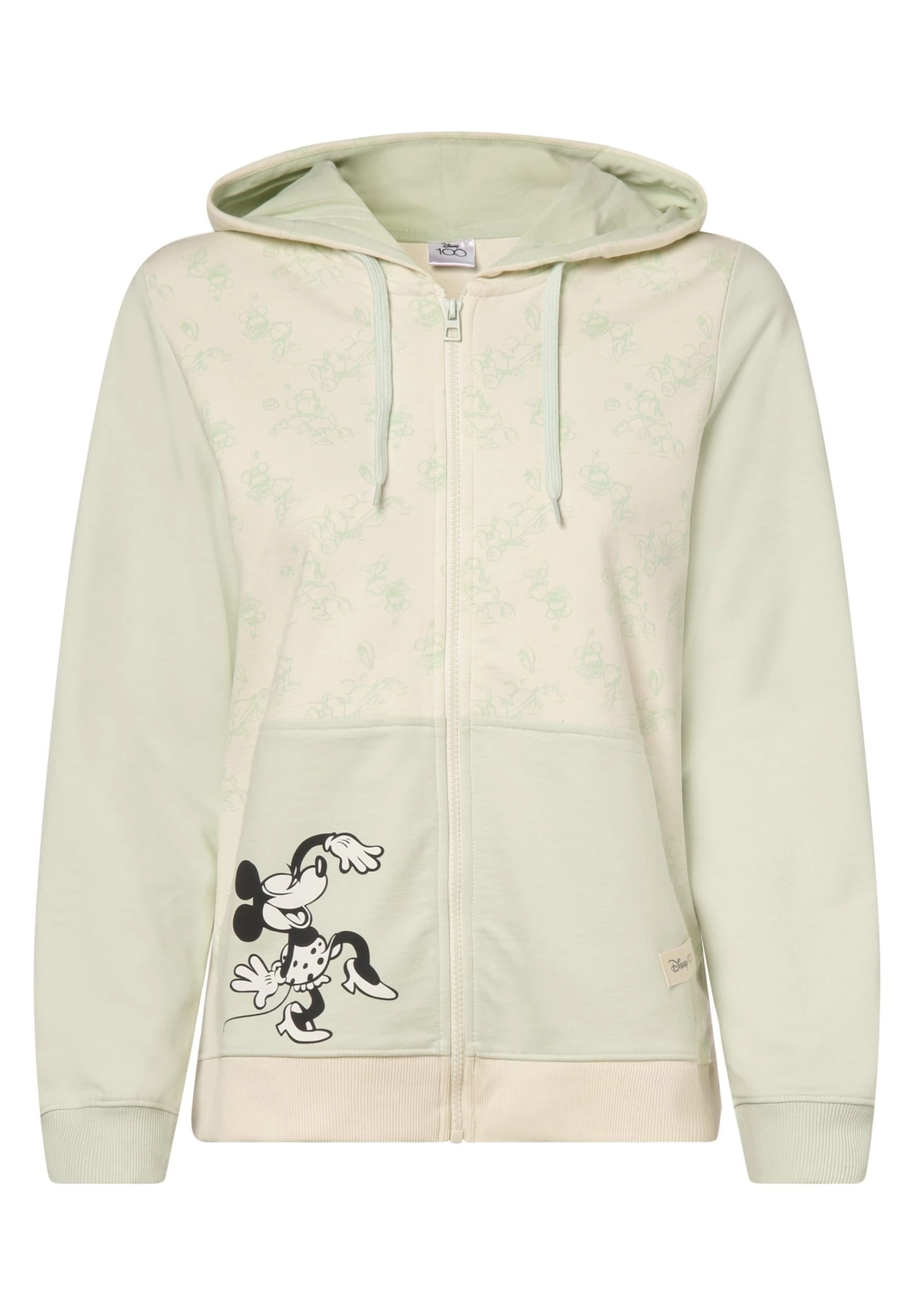 Disney - Sweater Met Rits - Vanille Mint 1 Disney - Sweater Met Rits - Vanille Mint