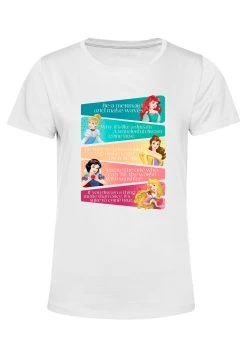 Disney Princesses Princess Adjectives - T-Shirt Print - White -Mode Verkoop 486d26d1bcff4388a040f6e06f50da4a