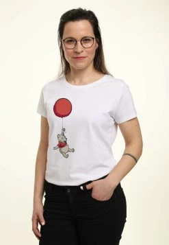 Disney Winnie The Pooh Balloon Winnie - T-Shirt Print - White -Mode Verkoop 493b0b761cb24a66b535a5dd676d370a