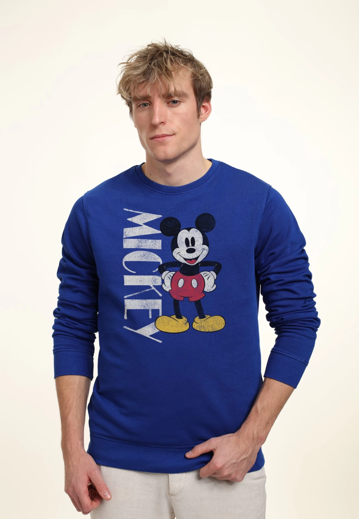 Disney Classic Mickey 90S Mickey - Sweater - Royal Blue 3 Disney Classic Mickey 90S Mickey - Sweater - Royal Blue - Afbeelding 3
