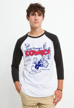 Disney Classic Mickey Donalds Comic Cover - Longsleeve - White Black -Mode Verkoop 4a81389e8dfe4c3eb9393a978b9559c3