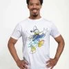 Disney Classic Mickey Splatter Donald Unisex - T-Shirt Print - White