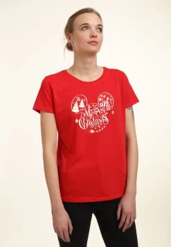 Disney Mickey & Friends Holiday Ears - T-Shirt Print - Red