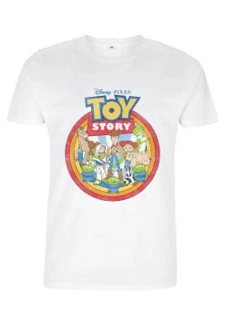 Disney Toy Story 1-3 Group Toys Unisex - T-Shirt Print - White -Mode Verkoop 4e1e753788de46b290e45ee6550b4975