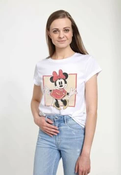 Disney Classic Mickey Chinese Minnie - T-Shirt Print - White -Mode Verkoop 508e55dcf8e84b5b997780648b35324b