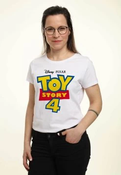 Disney Toy Story Full Color Logo - T-Shirt Print - White -Mode Verkoop 549bab0436ad48d4b8d14f10776adf48