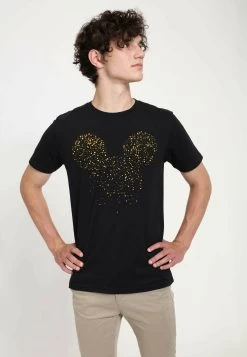 Disney Mickey Classic Mickey Confetti Fill Unisex - T-Shirt Print - Black -Mode Verkoop 54fecbf748c2491592b1a0604082030e