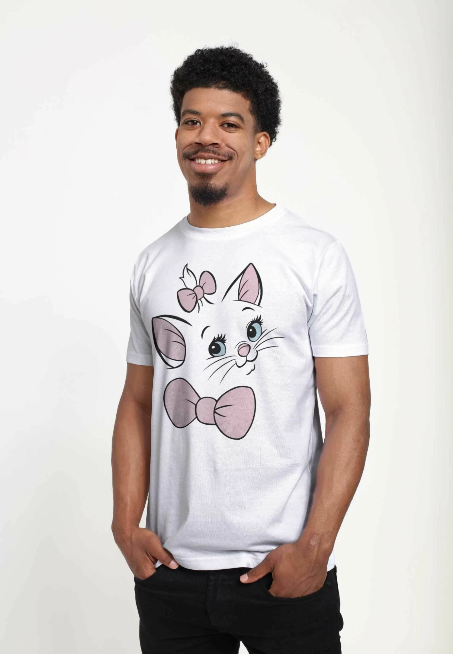 Disney The Aristocats Marie Big Face Unisex - T-Shirt Print - White 4 Disney The Aristocats Marie Big Face Unisex - T-Shirt Print - White - Afbeelding 4