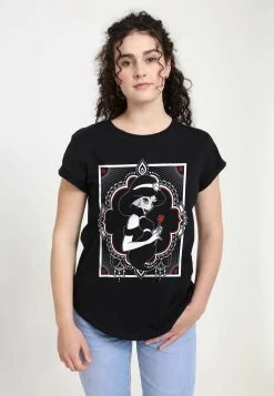 Disney Aladdin Bw Jasmine - T-Shirt Print - Black