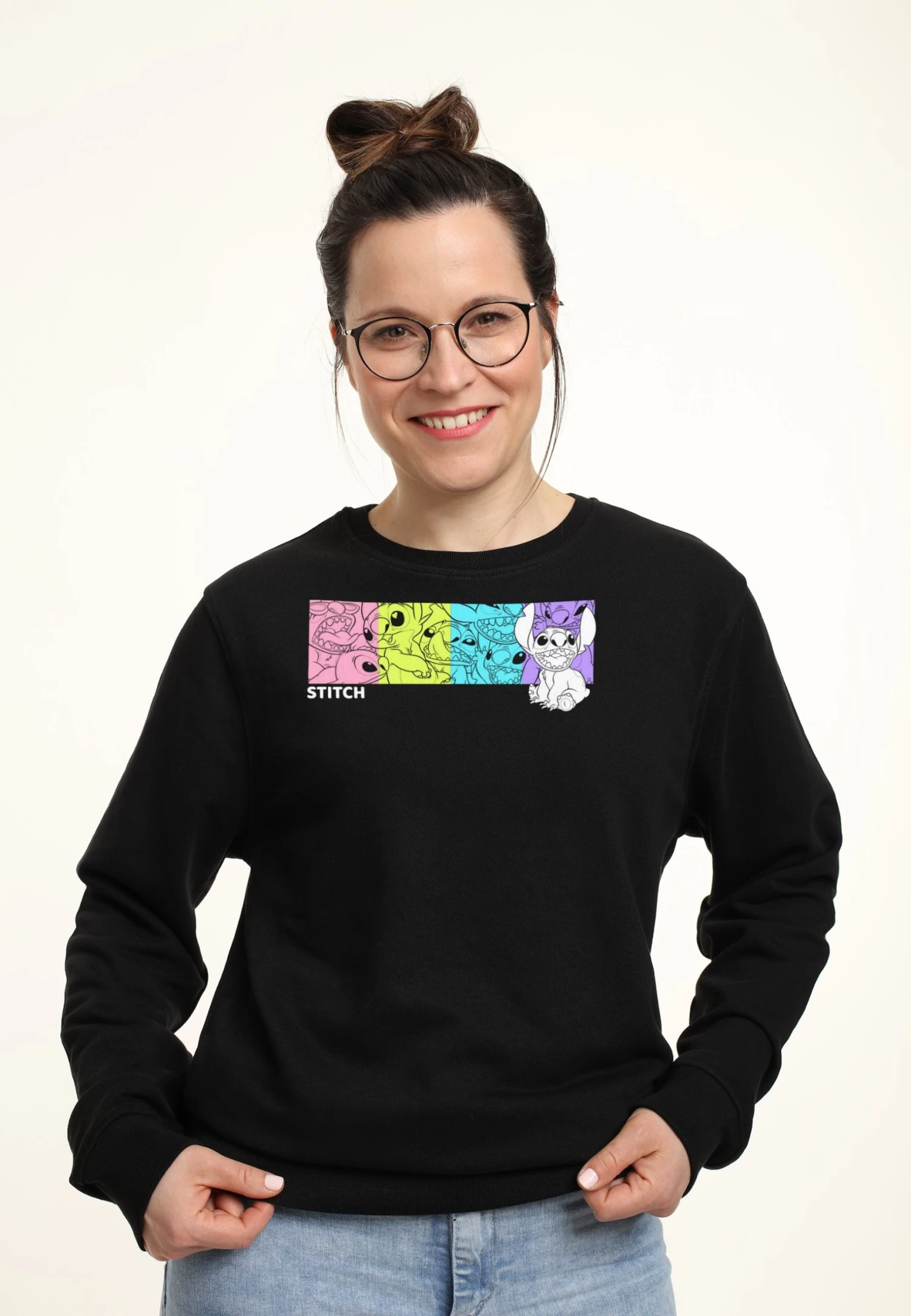 Disney Lilo & Stitch Stitch Box - Sweater - Black 1 Disney Lilo & Stitch Stitch Box - Sweater - Black