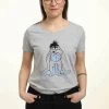 Disney Winnie The Pooh Basic Sketch Eeyore - T-Shirt Print - Heather Grey