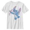 Disney Lilo & Stitch Love Shot - T-Shirt Print - White