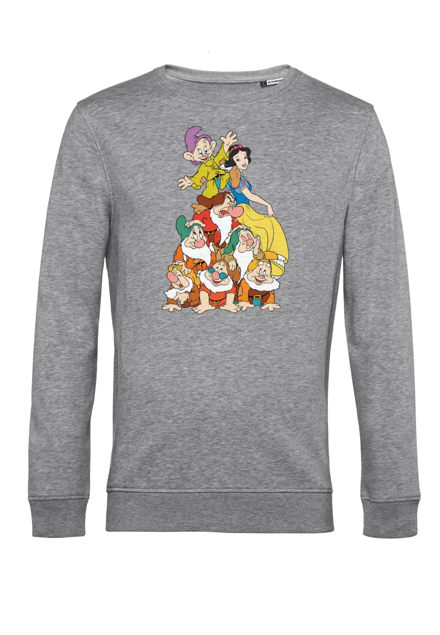 Disney Snow White Squad Dwarf Stack - Sweater - Heather Grey 4 Disney Snow White Squad Dwarf Stack - Sweater - Heather Grey - Afbeelding 4