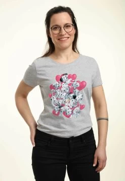 Disney Dalmatians Dalmatian Group Valentines - T-Shirt Print - Heather Grey -Mode Verkoop 62a1e4705bb64f20aa8070e07049b2c6