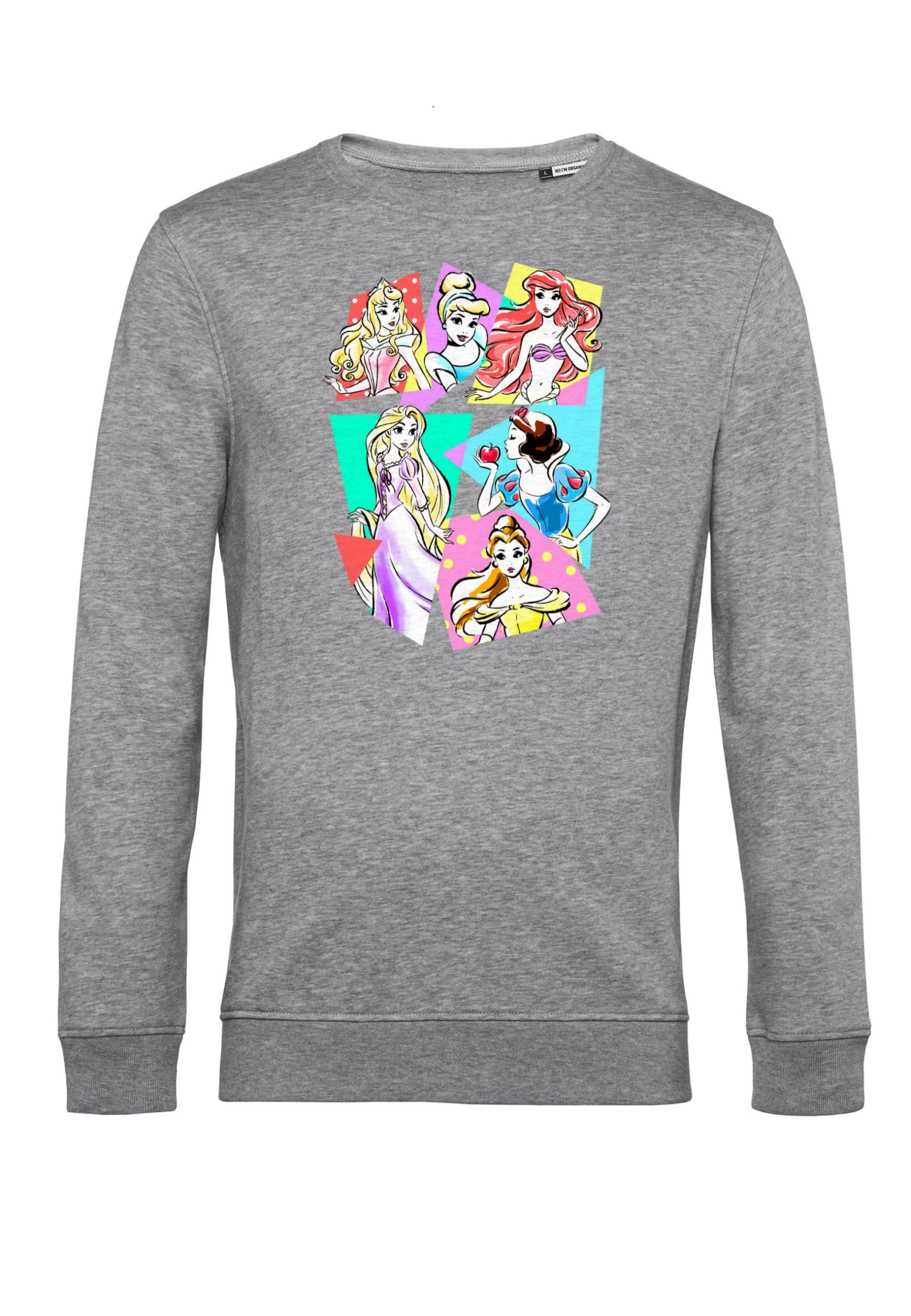 Disney Princesses Neon Pop - Sweater - Heather Grey 4 Disney Princesses Neon Pop - Sweater - Heather Grey - Afbeelding 4